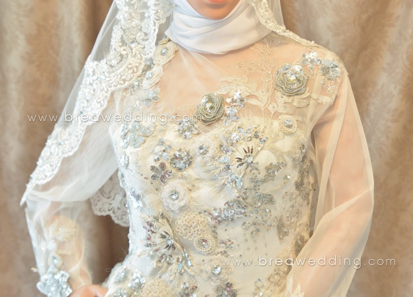 ชุดแต่งงานอิสลามสีขาว