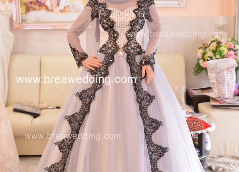 รับตัดชุดแต่งงานอิสลาม ชุดแต่งงานอิสลามแบบเจ้าหญิง
