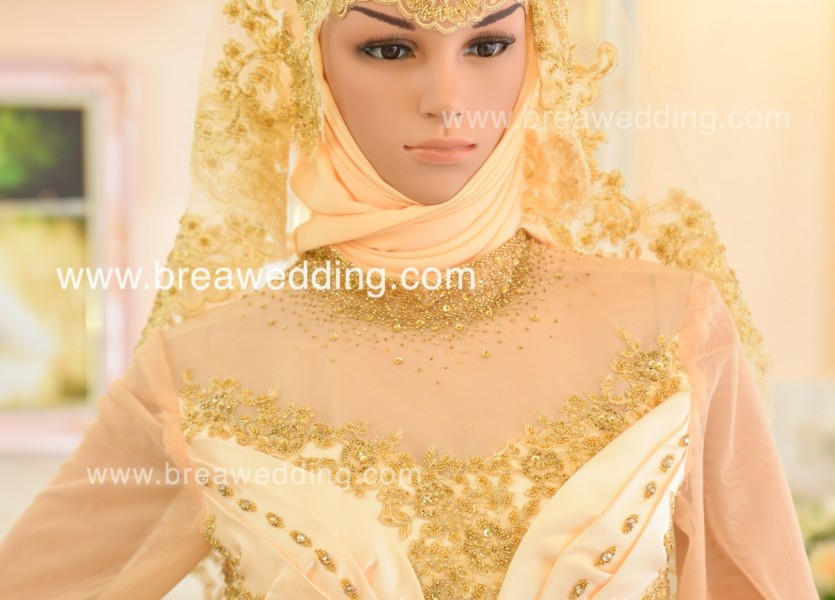 ชุดแต่งงานอิสลาม ชุดแต่งงานอิสลามแบบเจ้าหญิง บางบัวทอง