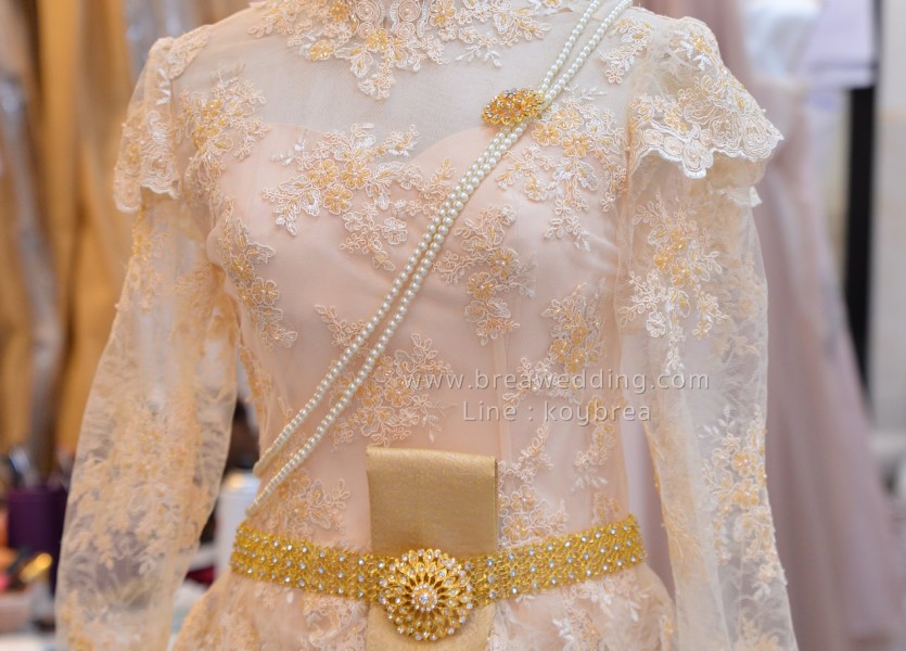 ชุดแต่งงาน ชุดไทยBRE 5817นนทบุรี