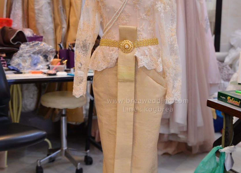 ชุดแต่งงาน ชุดไทยBRE 5819นนทบุรี