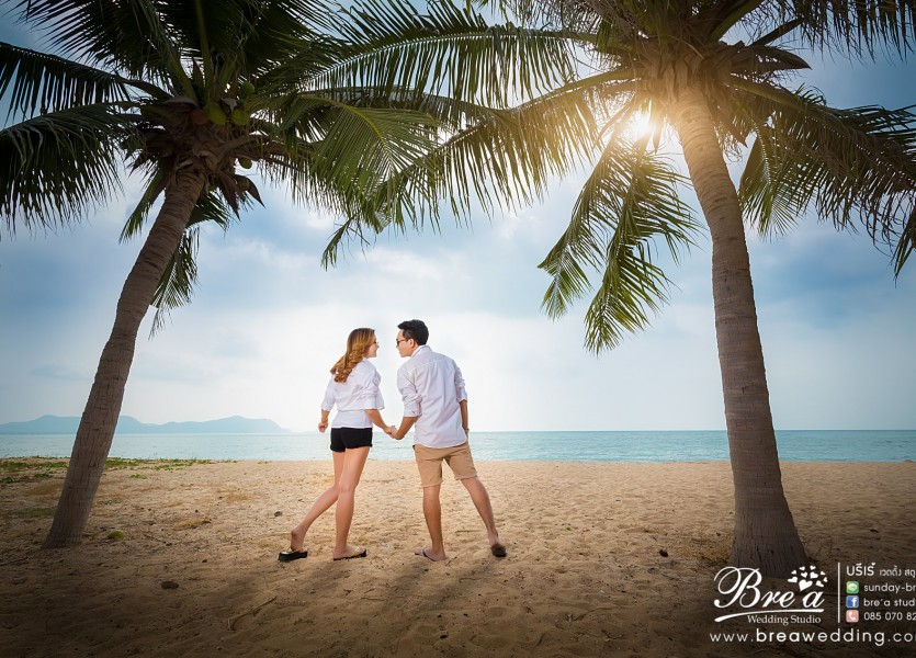 พรีเวดดิ้ง หาช่างภาพงานแต่ง รับถ่ายภาพงานแต่งงาน ถ่ายรูปแต่งงานทะเล