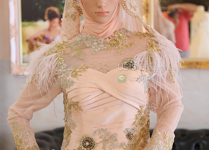 ชุดแต่งงาน ชุดแต่งงานอิสลาม ตัดชุดแต่งงานอิสลาม