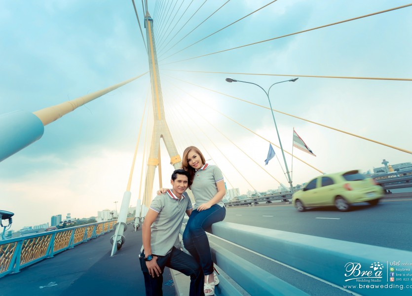 พรีเวดดิ้ง สะพานพระรามแปด8 ถ่ายรูปแต่งงาน PreWedding นนทบุรี