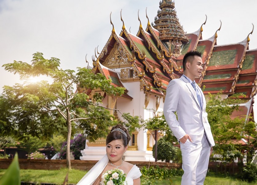 ถ่ายรูปแต่งงาน ถ่ายภาพแต่งงาน ชุดแต่งงาน ชุดวิวาห์ บางบัวทอง นนทบุรี