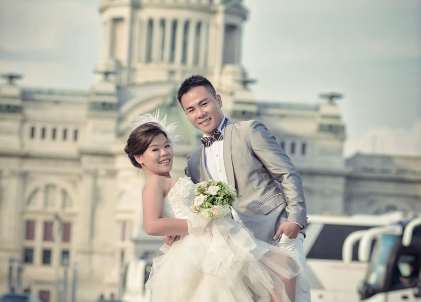 ถ่ายรูปแต่งงาน ถ่ายภาพแต่งงาน ชุดแต่งงาน ชุดวิวาห์ บางบัวทอง นนทบุรี