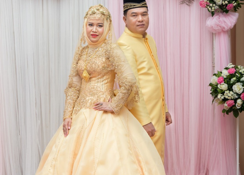 ถ่ายรูปแต่งงาน มุสลิม งานแต่งงานอิสลาม เวดดิ้ง นนทบุรี บางบัวทอง ชุดแต่งงานอิสลาม