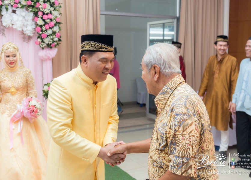 ถ่ายรูปแต่งงาน มุสลิม งานแต่งงานอิสลาม เวดดิ้ง นนทบุรี บางบัวทอง ชุดแต่งงานอิสลาม