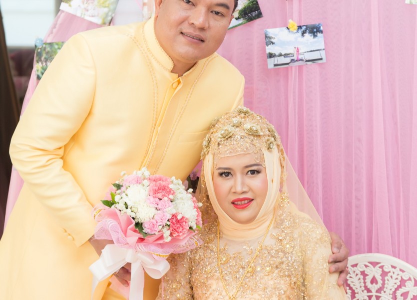ถ่ายรูปแต่งงาน มุสลิม งานแต่งงานอิสลาม เวดดิ้ง นนทบุรี บางบัวทอง ชุดแต่งงานอิสลาม