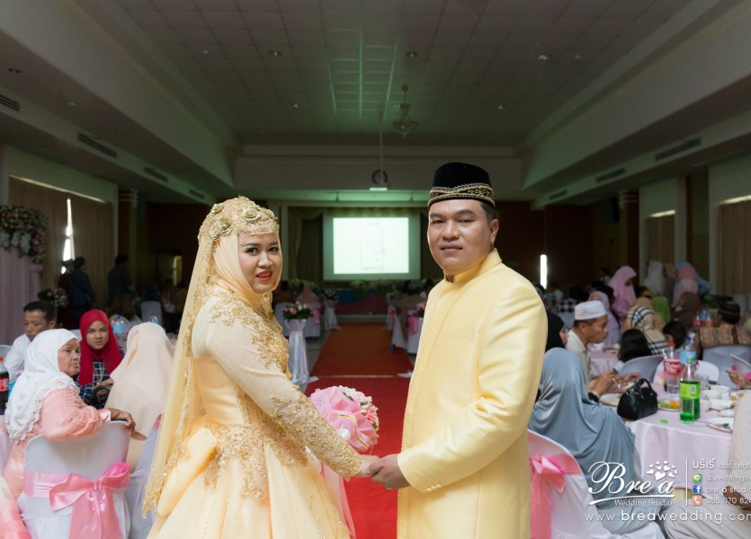 ถ่ายรูปแต่งงาน มุสลิม งานแต่งงานอิสลาม เวดดิ้ง นนทบุรี บางบัวทอง ชุดแต่งงานอิสลาม