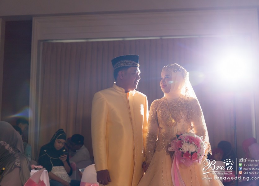 ถ่ายรูปแต่งงาน มุสลิม งานแต่งงานอิสลาม เวดดิ้ง นนทบุรี บางบัวทอง ชุดแต่งงานอิสลาม