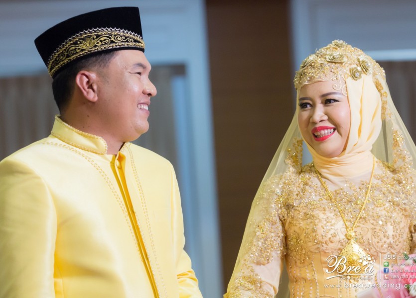 ถ่ายรูปแต่งงาน มุสลิม งานแต่งงานอิสลาม เวดดิ้ง นนทบุรี บางบัวทอง ชุดแต่งงานอิสลาม