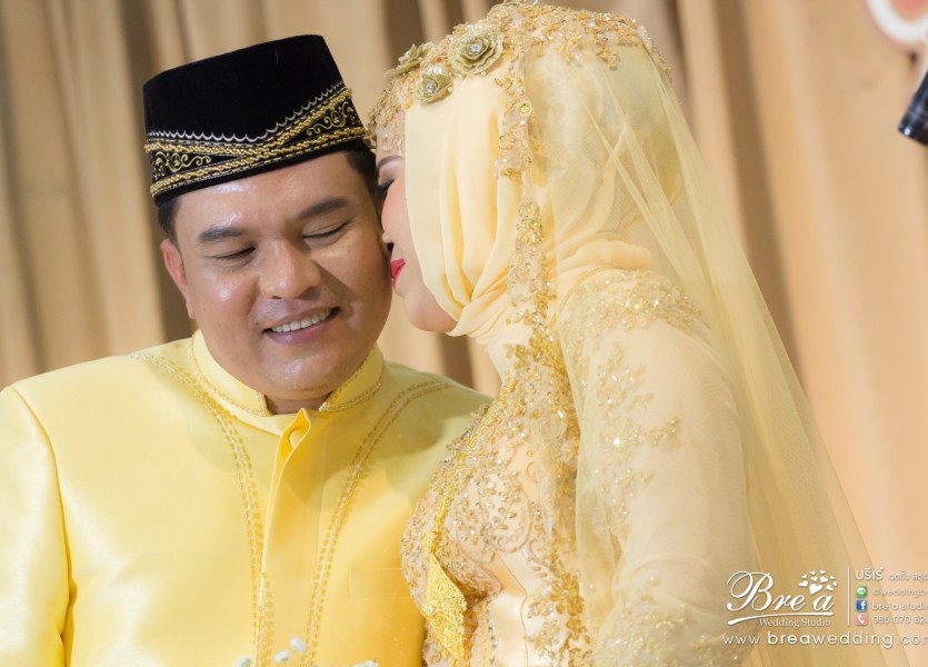 ถ่ายรูปแต่งงาน มุสลิม งานแต่งงานอิสลาม เวดดิ้ง นนทบุรี บางบัวทอง ชุดแต่งงานอิสลาม