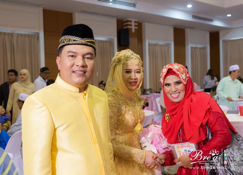 ถ่ายรูปแต่งงาน มุสลิม งานแต่งงานอิสลาม เวดดิ้ง นนทบุรี บางบัวทอง ชุดแต่งงานอิสลาม
