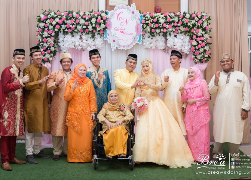 ถ่ายรูปแต่งงาน มุสลิม งานแต่งงานอิสลาม เวดดิ้ง นนทบุรี บางบัวทอง ชุดแต่งงานอิสลาม