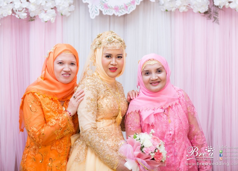 ถ่ายรูปแต่งงาน มุสลิม งานแต่งงานอิสลาม เวดดิ้ง นนทบุรี บางบัวทอง ชุดแต่งงานอิสลาม