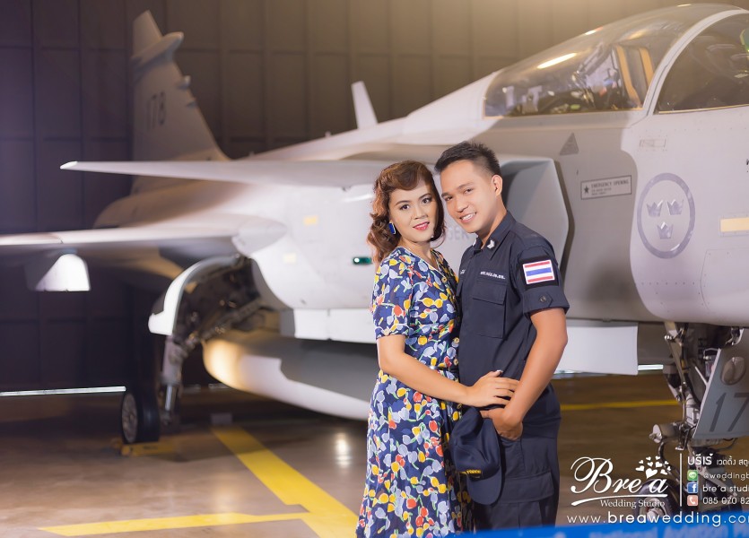 ถ่ายรูปแต่งงาน กับเครื่องบิน Pre Wedding พิพิธภัณท์กองทัพอากาศ นนทบุรี บางบัวทอง ดอนเมือง