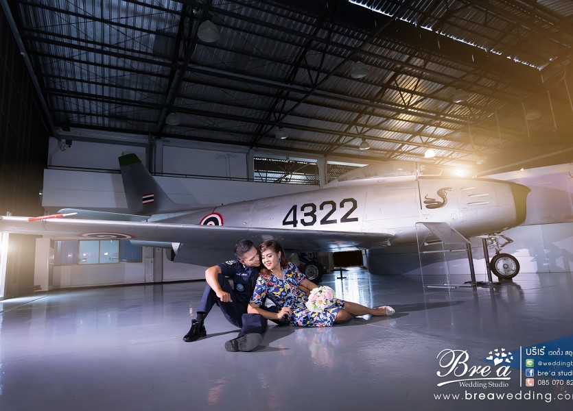 ถ่ายรูปแต่งงาน กับเครื่องบิน Pre Wedding พิพิธภัณท์กองทัพอากาศ นนทบุรี บางบัวทอง ดอนเมือง