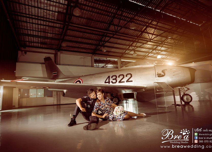ถ่ายรูปแต่งงาน กับเครื่องบิน Pre Wedding พิพิธภัณท์กองทัพอากาศ นนทบุรี บางบัวทอง ดอนเมือง