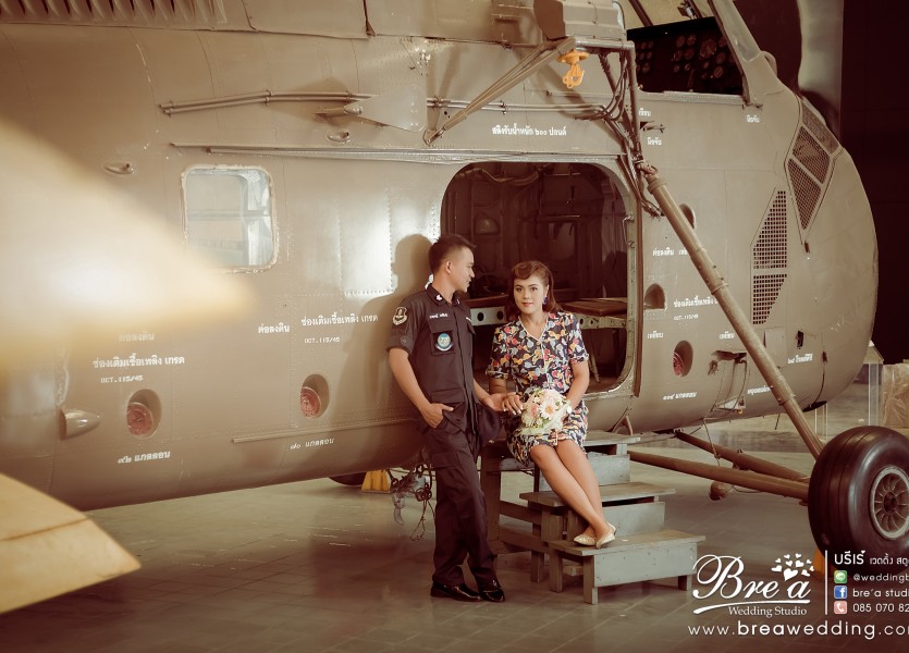 ถ่ายรูปแต่งงาน กับเครื่องบิน Pre Wedding พิพิธภัณท์กองทัพอากาศ นนทบุรี บางบัวทอง ดอนเมือง