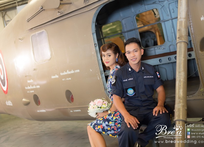 ถ่ายรูปแต่งงาน กับเครื่องบิน Pre Wedding พิพิธภัณท์กองทัพอากาศ นนทบุรี บางบัวทอง ดอนเมือง