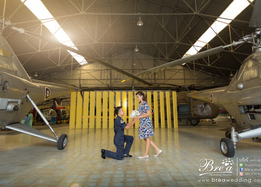 ถ่ายรูปแต่งงาน กับเครื่องบิน Pre Wedding พิพิธภัณท์กองทัพอากาศ นนทบุรี บางบัวทอง ดอนเมือง