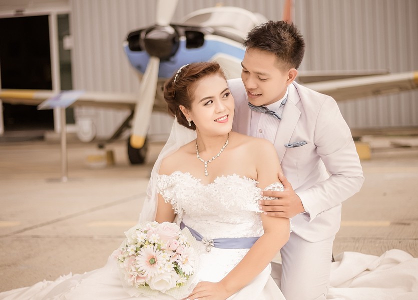 ถ่ายรูปแต่งงาน กับเครื่องบิน Pre Wedding พิพิธภัณท์กองทัพอากาศ นนทบุรี บางบัวทอง ดอนเมือง
