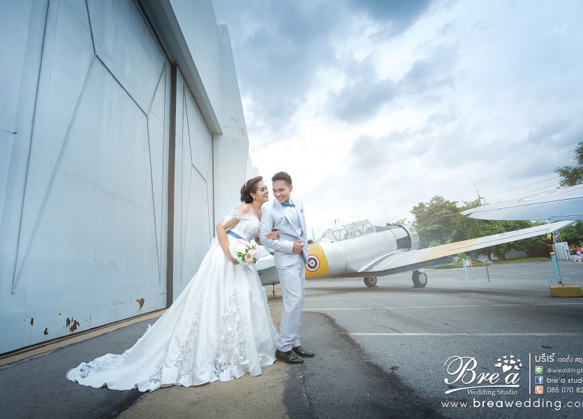 ถ่ายรูปแต่งงาน กับเครื่องบิน Pre Wedding พิพิธภัณท์กองทัพอากาศ นนทบุรี บางบัวทอง ดอนเมือง