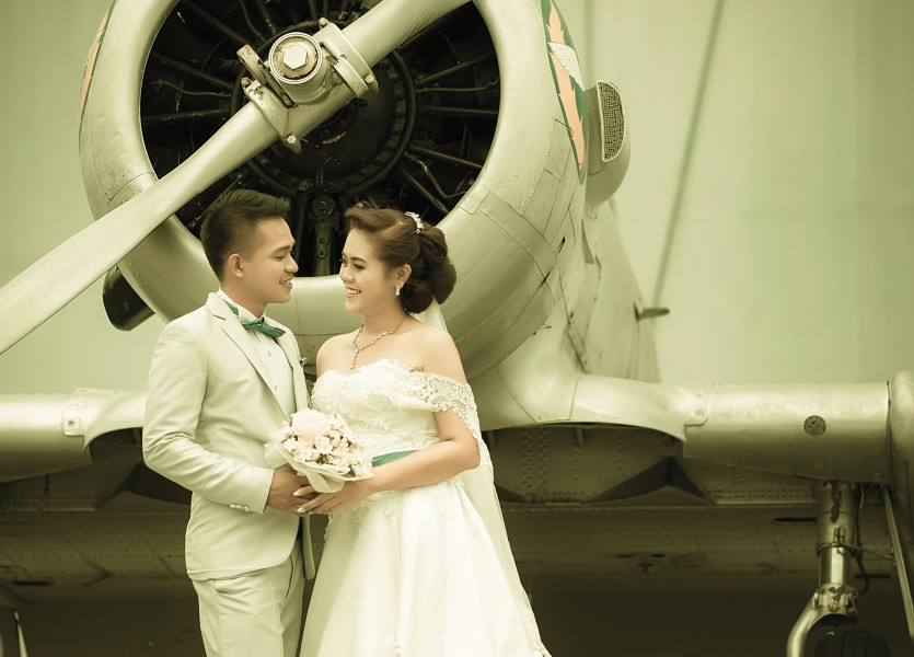 ถ่ายรูปแต่งงาน กับเครื่องบิน Pre Wedding พิพิธภัณท์กองทัพอากาศ นนทบุรี บางบัวทอง ดอนเมือง