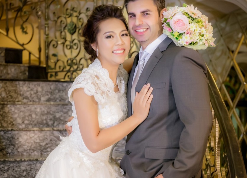 PreWedding มุสลิม ฌ็องเซลิเซ่ ถ่ายรูปแต่งงานอิสลาม บางบัวทอง นนทบุรี