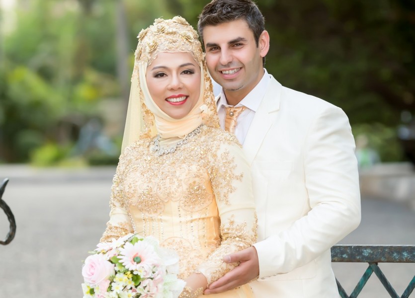 PreWedding มุสลิม ฌ็องเซลิเซ่ ถ่ายรูปแต่งงานอิสลาม บางบัวทอง นนทบุรี
