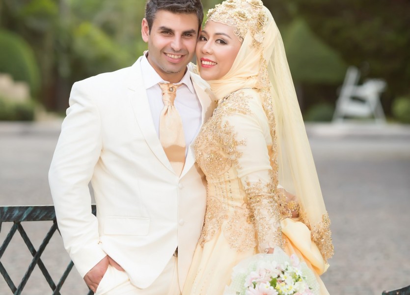 PreWedding มุสลิม ฌ็องเซลิเซ่ ถ่ายรูปแต่งงานอิสลาม บางบัวทอง นนทบุรี