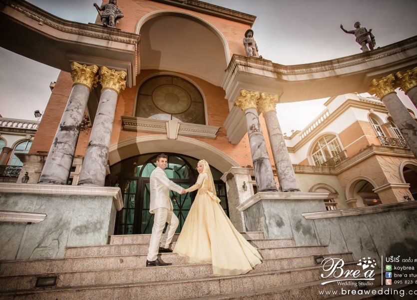 PreWedding มุสลิม ฌ็องเซลิเซ่ ถ่ายรูปแต่งงานอิสลาม บางบัวทอง นนทบุรี