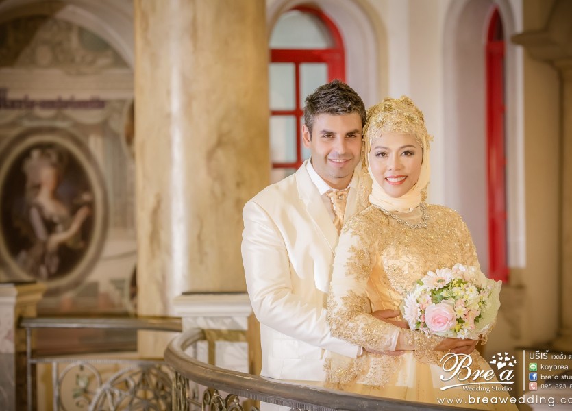 PreWedding มุสลิม ฌ็องเซลิเซ่ ถ่ายรูปแต่งงานอิสลาม บางบัวทอง นนทบุรี