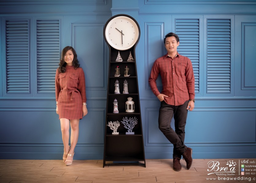 ถ่ายรูปแต่งงาน ในสตูดิโอ ถ่ายรูป อินดอร์ ชุดไทย ชุดแต่งงาน นนทบุรี บางบัวทอง