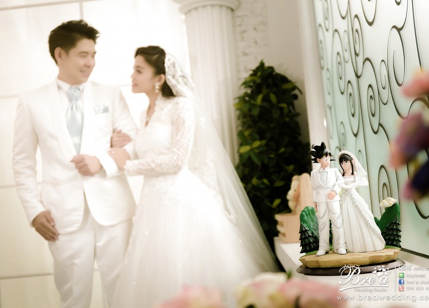 ถ่ายรูปแต่งงานในสตูดิโอ บรีเร่ เวดดิ้ง บางบัวทอง นนทบุรี โดมินิค Dominic studio