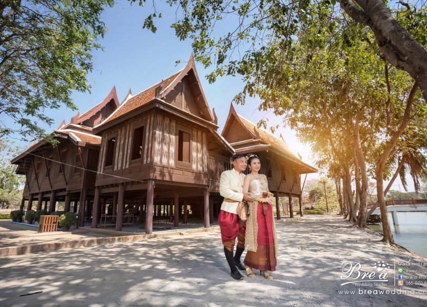 พรีเวดดิ้งอยุธยา ถ่ายรูปแต่งงานคุ้มขุนแผน ชุดแต่งงานอยุธยา wedding ayutaya
