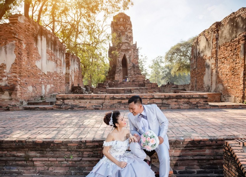 เวดดิ้งอยุธยา ถ่ายรูปแต่งงานอยุธยา ชุดแต่งงานอยุธยา wedding ayutaya