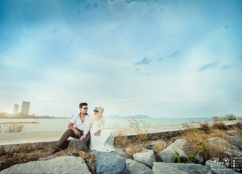Iอ่างเก็บน้ำบางพระ,พรีเวดดิ้งมุสลิม,PreWeddingมุสลิม,ถ่ายรูปแต่งงานอิสลาม,ชลบุรี,ร้านเวดดิ้งอิสลาม,บางบัวทอง,ชุดแต่งงานอิสลาม