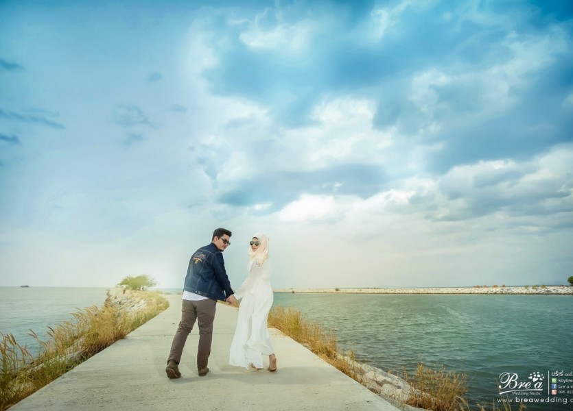 Iอ่างเก็บน้ำบางพระ,พรีเวดดิ้งมุสลิม,PreWeddingมุสลิม,ถ่ายรูปแต่งงานอิสลาม,ชลบุรี,ร้านเวดดิ้งอิสลาม,บางบัวทอง,ชุดแต่งงานอิสลาม