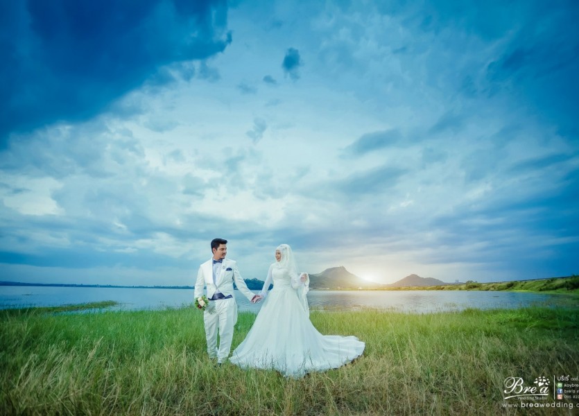 Iอ่างเก็บน้ำบางพระ,พรีเวดดิ้งมุสลิม,PreWeddingมุสลิม,ถ่ายรูปแต่งงานอิสลาม,ชลบุรี,ร้านเวดดิ้งอิสลาม,บางบัวทอง,ชุดแต่งงานอิสลาม