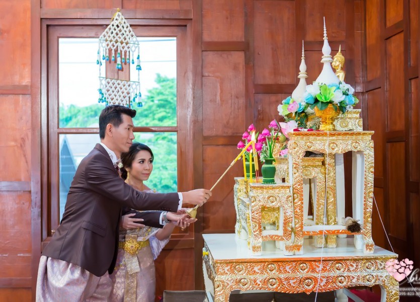 เรือนไทย,แต่งงาน,เรือนนพเก้า,นนทบุรี007พระราม๕,ชุดไทยแต่งงาน,บางบัวทอ