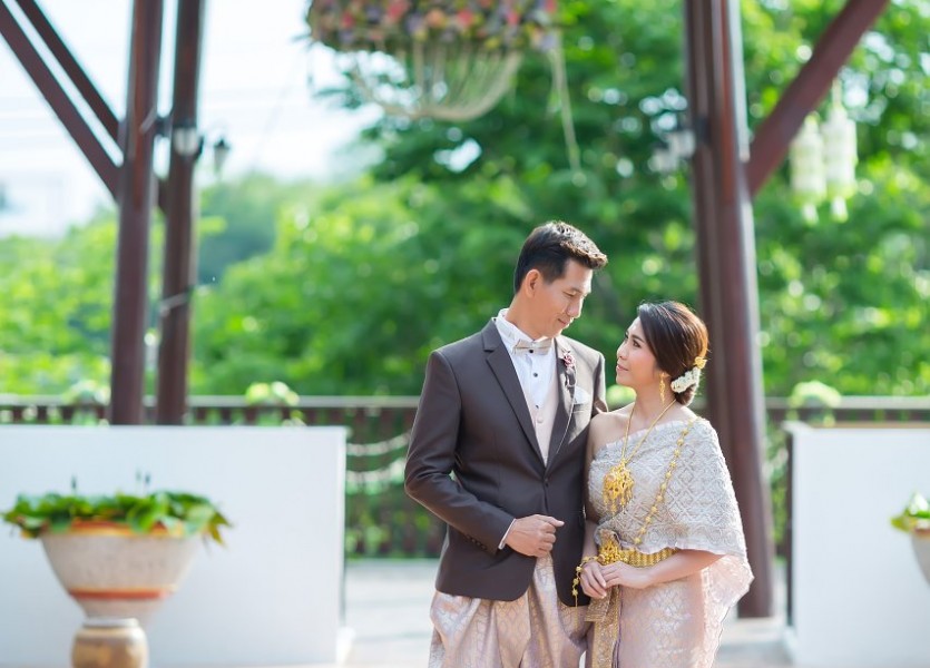 เรือนไทย,แต่งงาน,เรือนนพเก้า,นนทบุรี026พระราม๕,ชุดไทยแต่งงาน,บางบัวทอ