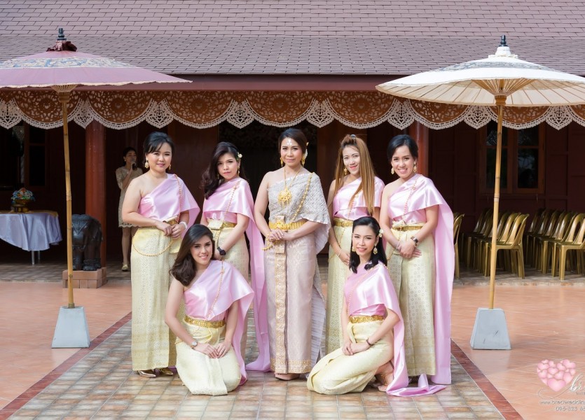 เรือนไทย,แต่งงาน,เรือนนพเก้า,นนทบุรี033พระราม๕,ชุดไทยแต่งงาน,บางบัวทอ