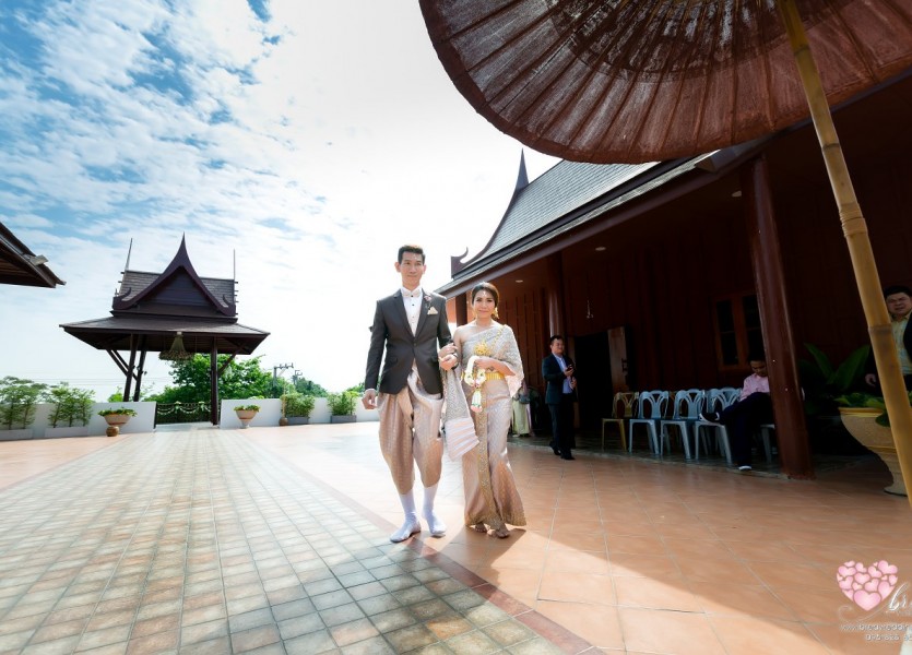 เรือนไทย,แต่งงาน,เรือนนพเก้า,นนทบุรี076พระราม๕,ชุดไทยแต่งงาน,บางบัวทอ