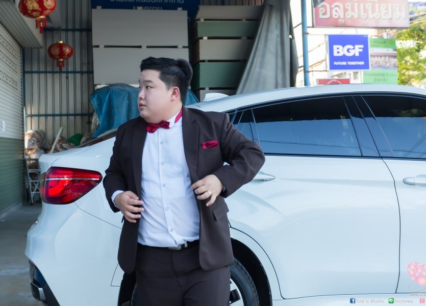 ชุดยกน้ำชา งานหมั้น ชุดแดง046 แต่งงานแบบจีน