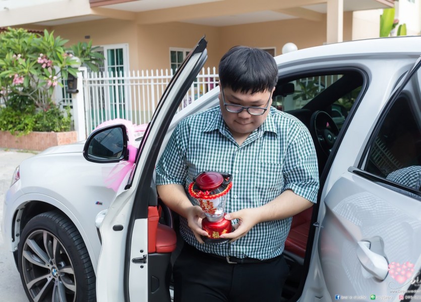 ชุดยกน้ำชา งานหมั้น ชุดแดง104 แต่งงานแบบจีน