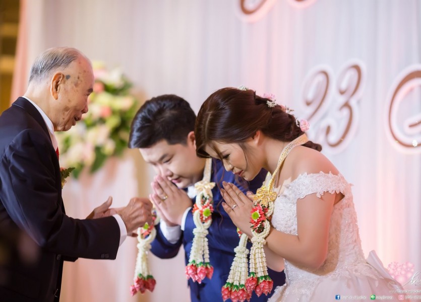 โรงแรมมณเฑียรริเวอร์ไซด์กรุงเทพ  ชุดแต่งงาน 099 ถ่ายภาพ